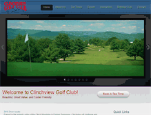 Tablet Screenshot of clinchviewgolfclub.net